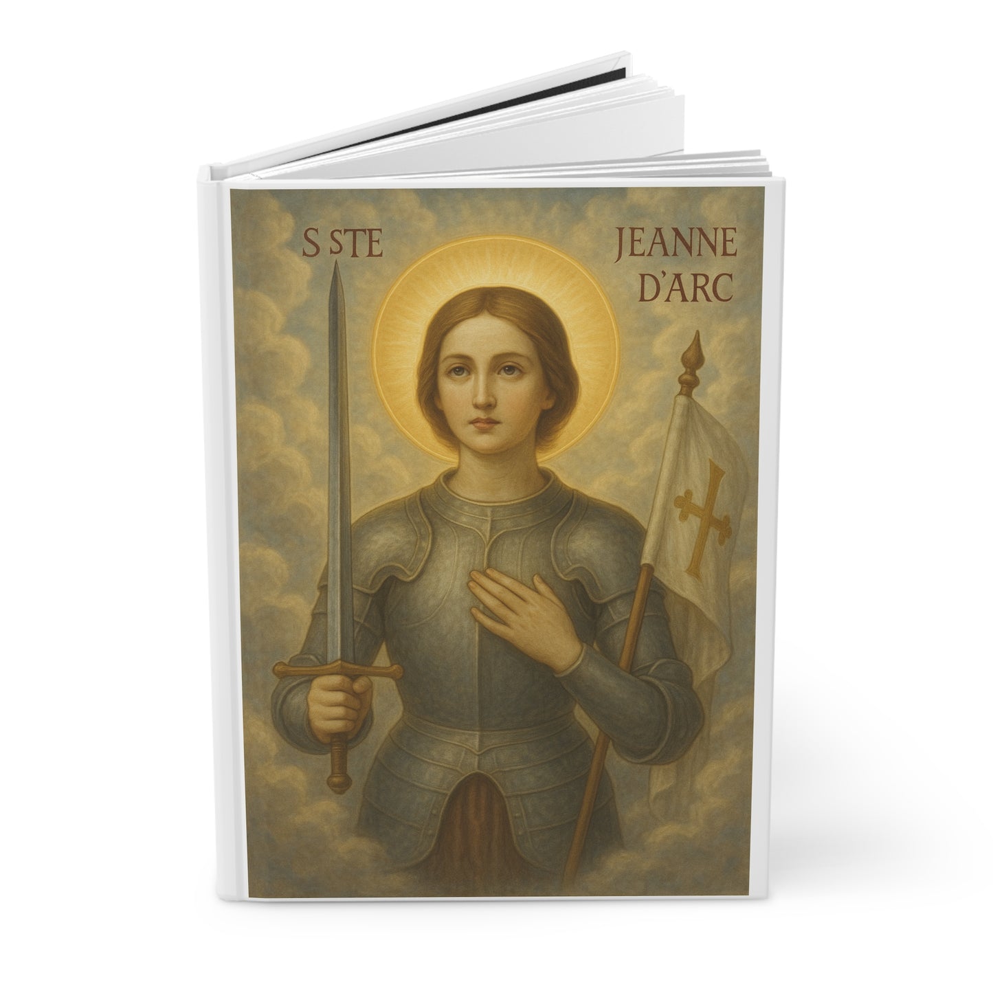Sainte Jeanne d'Arc Inspirational Hardcover Journal - Matte Finish - Perfect for Personal Reflection & Gift-Giving